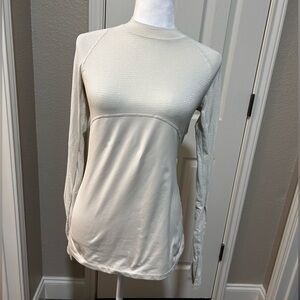 Nike Women's Off-White Long Sleeve Top